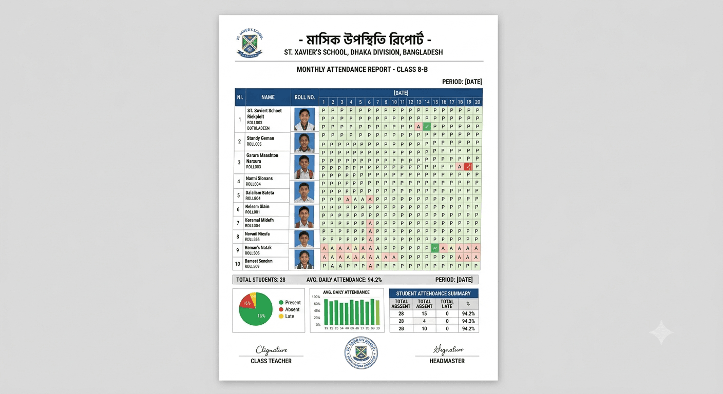 Attendance report